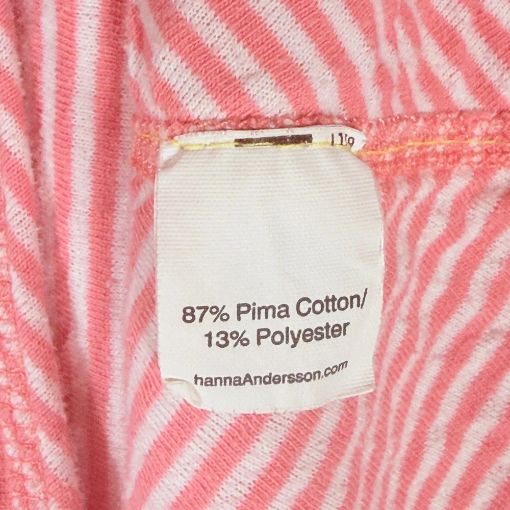 Hanna Andersson 140 10‎ Dress Pink Polka Dot Skater Twirly Soft Playful Girly
